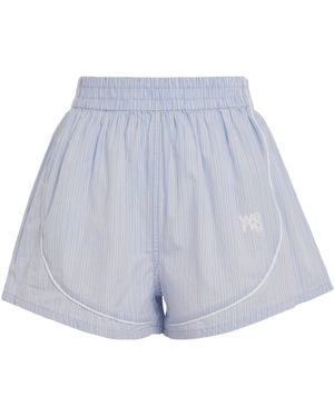 Alexander Wang Striped Track Shorts - Blue