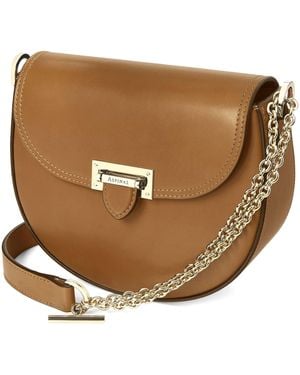 Aspinal of London Leather Portobello Cross-Body Bag - Brown