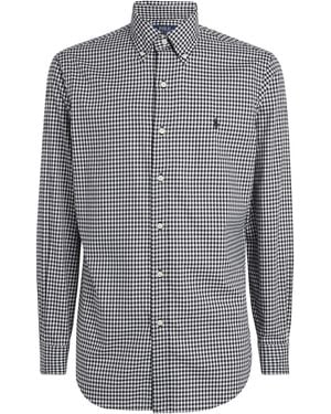 Polo Ralph Lauren Cotton Check Custom Fit Shirt - Grey