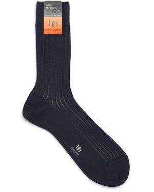 Doré Doré Wool-Blend Vanisé Socks - Blue