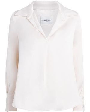 Claudie Pierlot Satin Blouse - White
