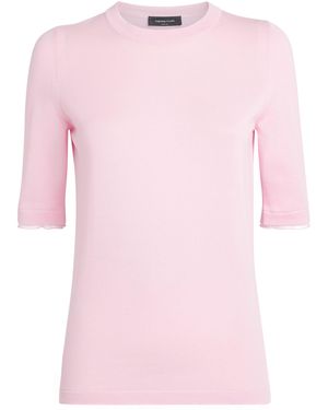Fabiana Filippi Cotton Knitted T-Shirt - Pink