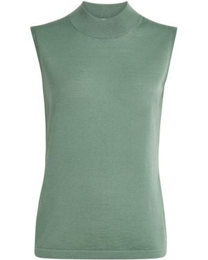 FALKE Merino Wool Sleeveless Top - Green
