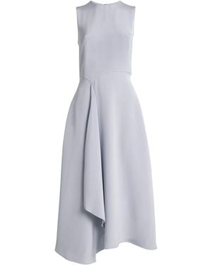 Adam Lippes Silk Crepe Lynn Midi Dress - Blue