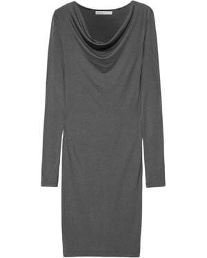 AllSaints Cowl-Neck Lilla Midi Dress - Grey
