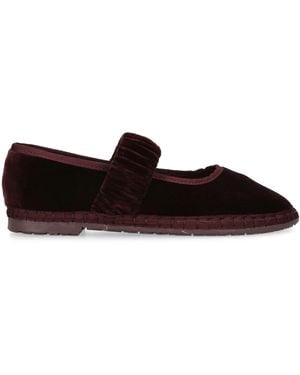 Flabelus Velvet Mafalda Espadrilles - Brown