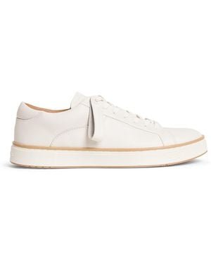 Emporio Armani Leather Trainers - White