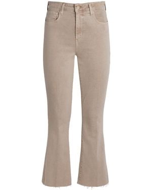 L'Agence Kendra Flared Cropped Jeans - Grey