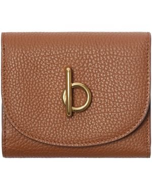 Burberry Calf Leather Rocking Horse Wallet - Brown