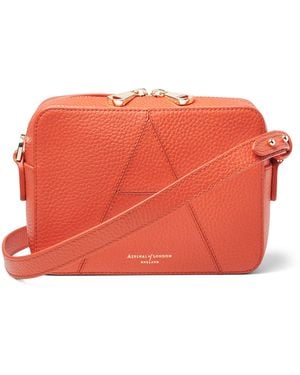 Aspinal of London Leather A Camera Bag - Orange