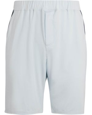 Homebody Contrast Waistband Shorts - Blue