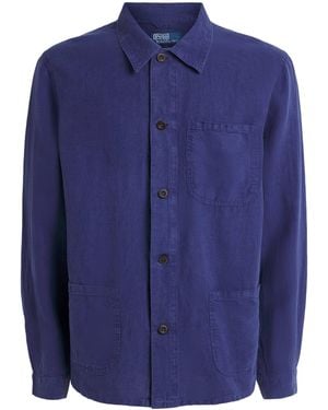 Polo Ralph Lauren Linen Chore Overshirt - Blue