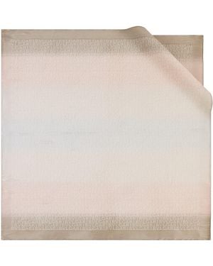 BVLGARI Silk Logomania Scarf - Natural