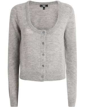 PAIGE Alpaca-Blend Fortuna Cardigan - Gray