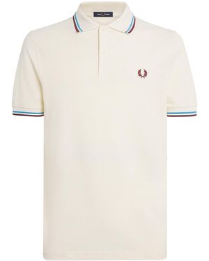 Fred Perry Twin Tipped Polo Shirt - White