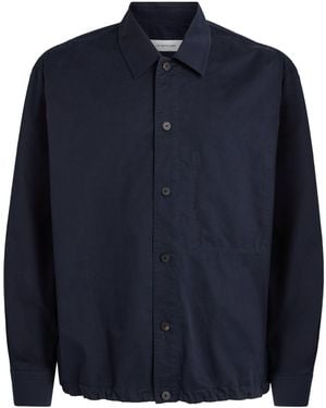 LE17SEPTEMBRE Drawstring-Hem Overshirt - Blue