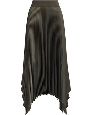 JOSEPH Crepe Plissé Ade Midi Skirt - Black