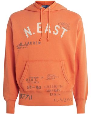Polo Ralph Lauren Graphic Print Hoodie - Orange