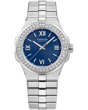 Chopard Stainless Steel And Diamond Alpine Eagle Small Watch - Blue