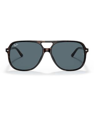 Ray-Ban Tortoiseshell Bill Square Aviator Sunglasses - Blue