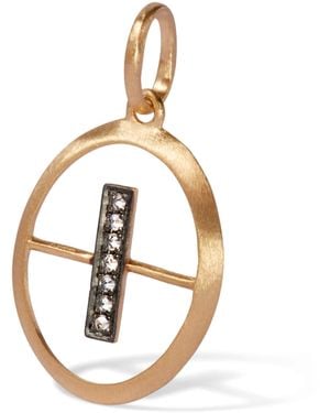 Annoushka And Diamond Initial I Pendant - Metallic