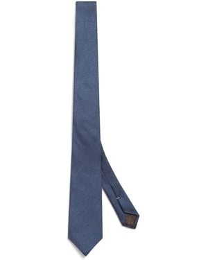 Canali Silk Tie - Blue