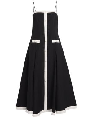 Jonathan Simkhai Linen-Blend Cordelia Midi Dress - Black