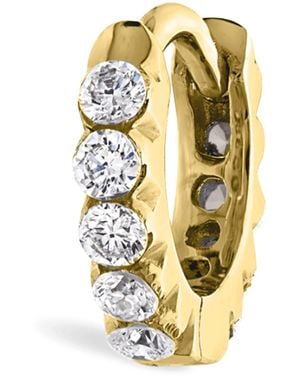 Maria Tash Invisible Set Diamond Eternity Hoop Earring - Metallic