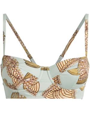 Ulla Johnson Zahara Balconette Bikini Top - Metallic