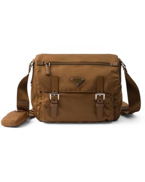 Prada Re-Nylon Cross-Body Bag - Brown