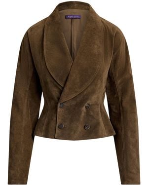 Ralph Lauren Suede Trudie Jacket - Brown
