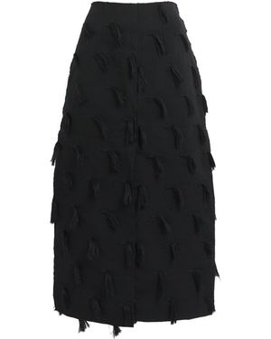 Abiola Olusola Aso Oke Midi Skirt - Black