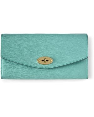 Mulberry Leather Darley Wallet - Green