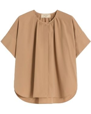 Weekend by Maxmara Cotton Poplin Blouse - Natural