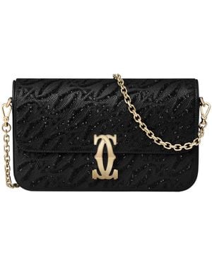 Cartier Mini C De Chain Bag - Black