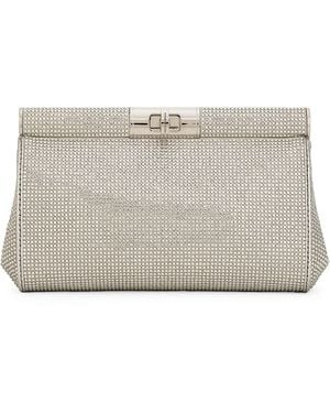 Dolce & Gabbana Small Marlene Clutch Bag - Gray