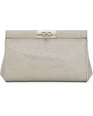 Dolce & Gabbana Small Marlene Clutch Bag - Grey