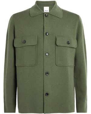 Allude Virgin Wool-Cashmere Overshirt - Green