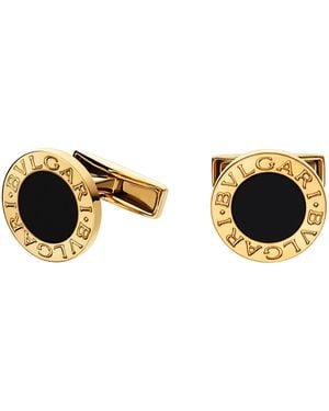 BVLGARI And Onyx Cufflinks - Black
