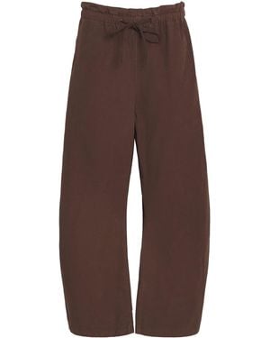 Polo Ralph Lauren Cotton Curved Tapered Pants - Brown