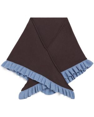 TBCo Merino Wool Triangle Scarf - Brown