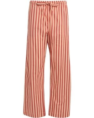 Derek Rose Cotton Capri Pyjama Bottoms - Red