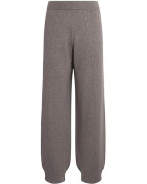 Fabiana Filippi Virgin Wool-Silk-Cashmere Joggers - Grey