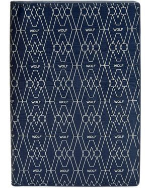 Wolf Vegan Signature Passport Sleeve - Blue