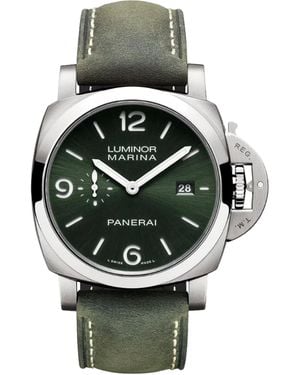 Panerai Brushed Titanium Luminor Marina Watch - Grey