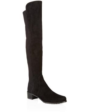 Stuart Weitzman Suede Reserve Over-The-Knee Boots 40 - Black