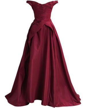 Vivienne Westwood Faille Draped Tabitha Gown - Red