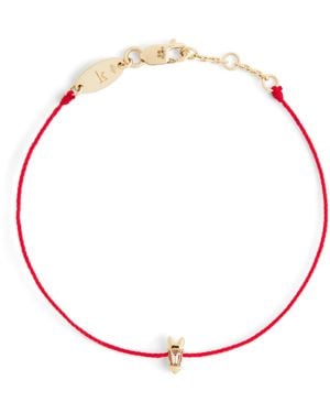 RedLine And Diamond Chinese New Year Bracelet - Red