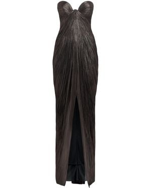 Maria Lucia Hohan Silk Nadira Bustier Gown - Black