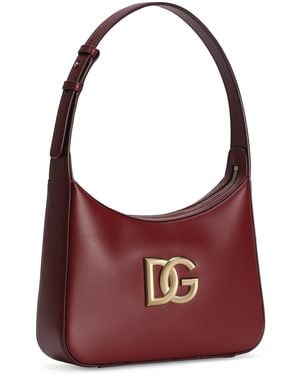 Dolce & Gabbana Calfskin Shoulder Bag - Purple